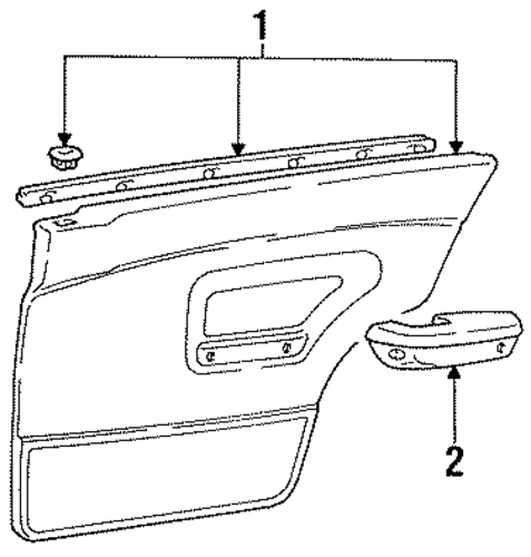 Colt INTERIOR TRIM - REAR DOOR