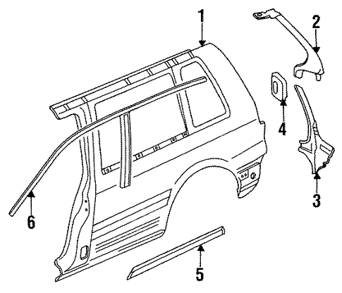 Expo LRV QUARTER PANEL & COMPONENTS