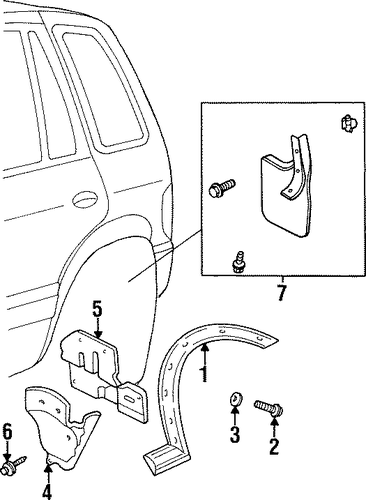 Sportage EXTERIOR TRIM - QUARTER PANEL