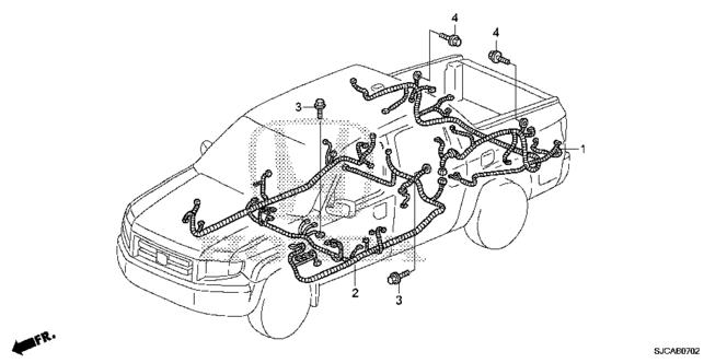 RIDGELINE WIRE HARNESS (3)