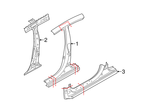Forte Koup CENTER PILLAR & ROCKER