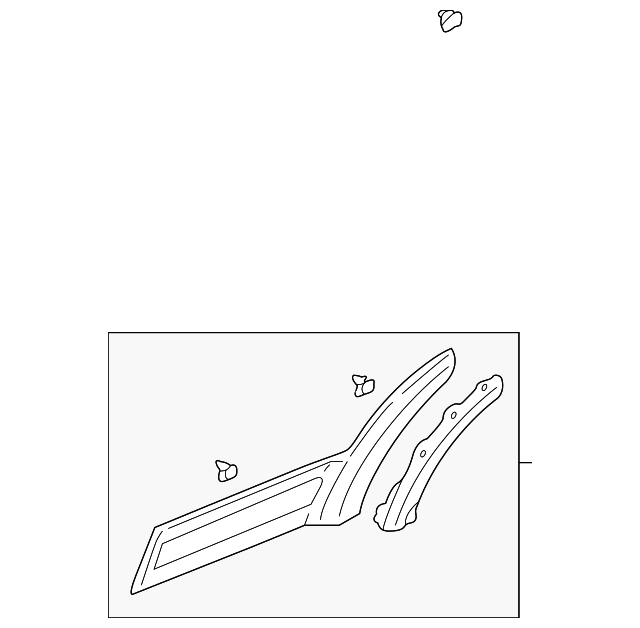 EC03-51-RE0P-96 Деталь BODY SIDE MLDG, RIGHT