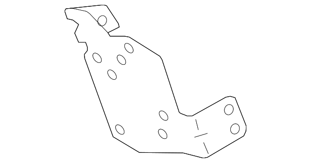 8750A262 Деталь DISPLAY UNIT BRACKET, LEFT