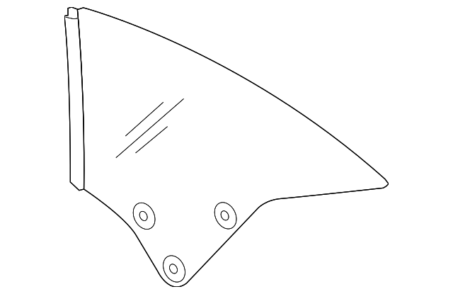 1Q0-845-042-H Деталь QTR GLASS, RIGHT
