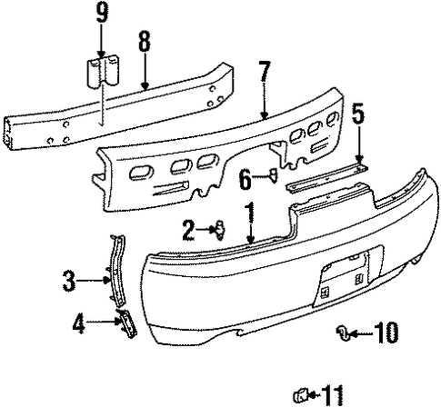 SC400 BUMPER & COMPONENTS - REAR