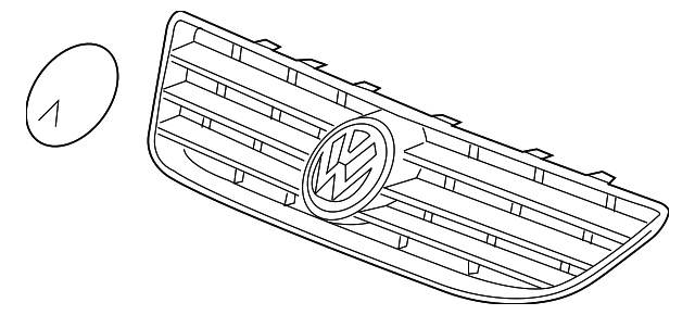 3D7-853-651-PWF Деталь GRILLE ASSY