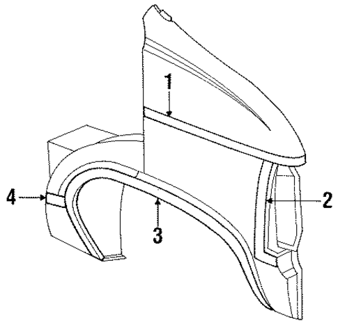 B150 EXTERIOR TRIM - FENDER