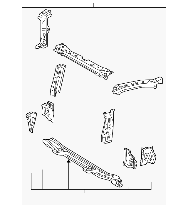 53201-42050 Деталь RADIATOR SUPPORT