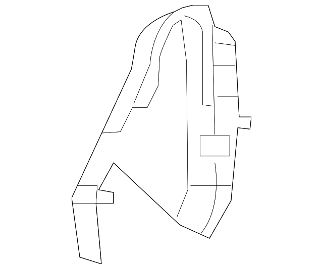 1FY191J8AA Деталь REAR SHIELD, LEFT