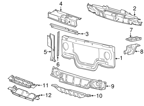 E-350 Club Wagon RADIATOR SUPPORT