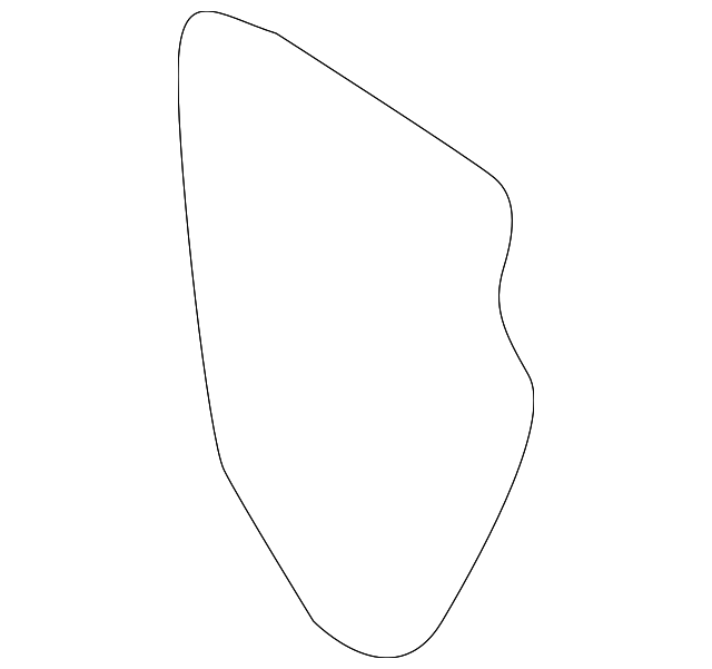 T00150523A Деталь DRIP MOLDING END COVER, RIGHT