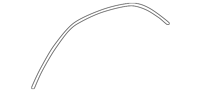 T00150518 Деталь DRIP MOLDING SEAL STRIP, RIGHT