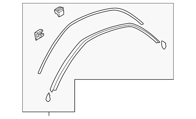 T001-50-510C Деталь DRIP MOLDING, RIGHT