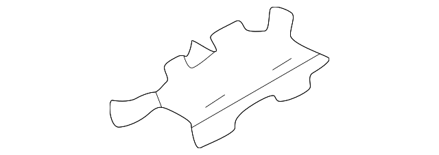 T001509L8A Деталь ROOF MOLDING CLIP, LEFT