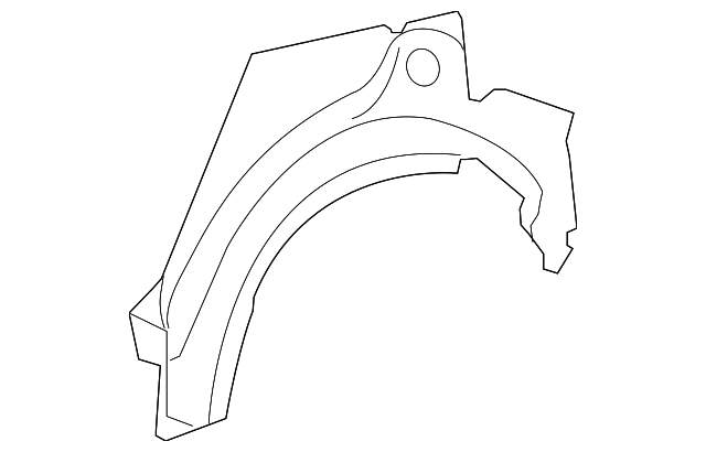61631-52905 Деталь OUTER WHEELHOUSE, RIGHT
