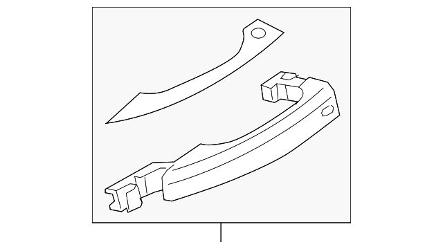 4H0-837-205-A-GRU Деталь HANDLE, OUTSIDE, LEFT