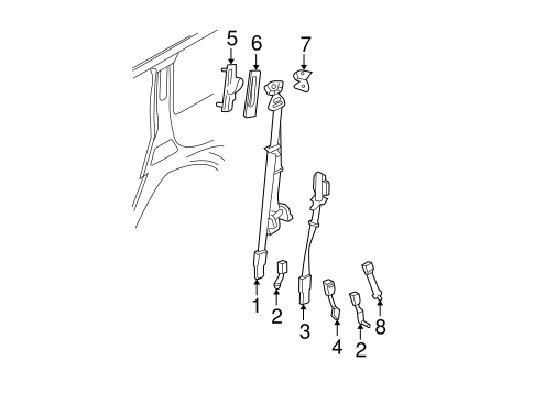 Expedition REAR SEAT BELTS 2