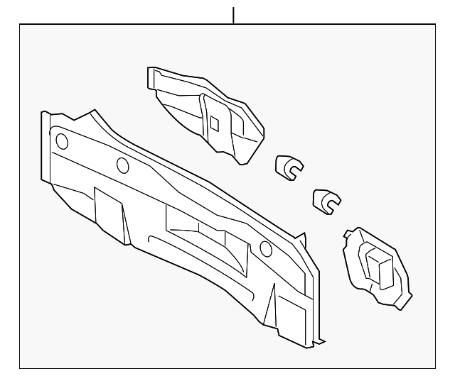 58307-12B10 Деталь REAR BODY PANEL