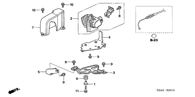 CHASSIS/ACCELERATOR SENSOR ('06-) for 2006 Honda S2000 #1