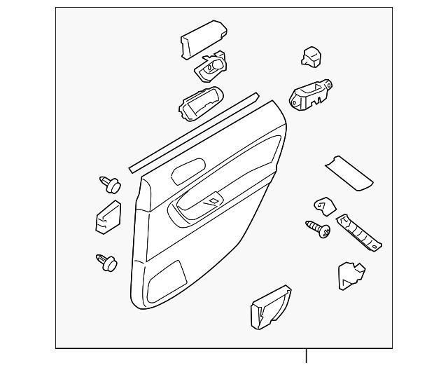 94649AG08AJC Деталь DOOR TRIM PANEL, RIGHT