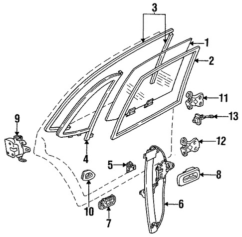 Stylus GLASS - REAR DOOR