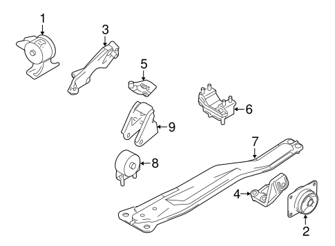 SX4 ENGINE & TRANS MOUNTING