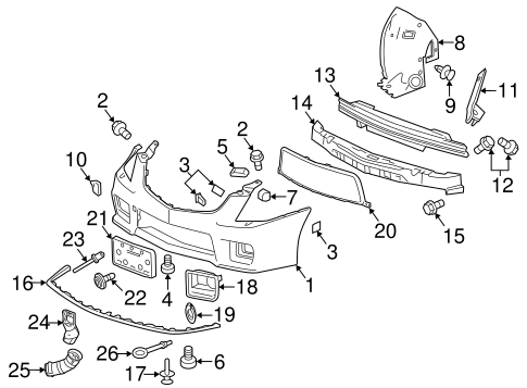 CTS BUMPER & COMPONENTS - FRONT 3
