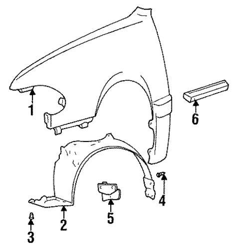 Sonata EXTERIOR TRIM - FENDER