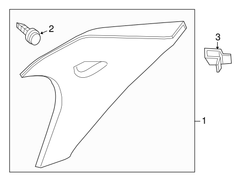 Altima INTERIOR TRIM - QUARTER PANELS