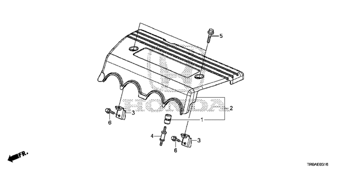 CIVIC SEDAN ENGINE COVER (2.4L)