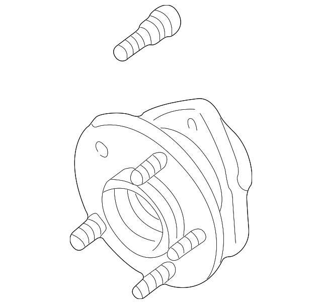 F87Z-1104-CA HUB ASSY, RIGHT