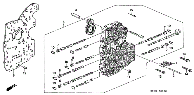 TL 4AT MAIN VALVE BODY
