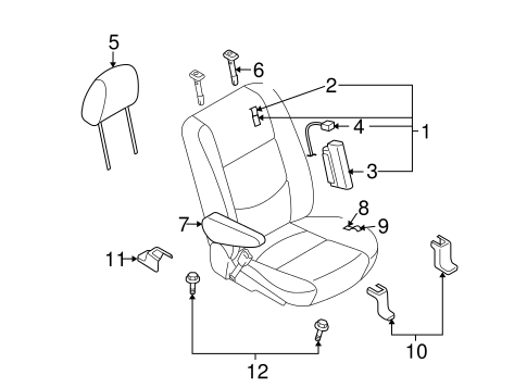 5 FRONT SEAT COMPONENTS