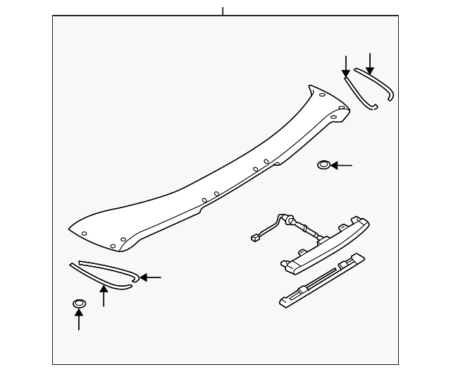 GM9E51960C65 Деталь SPOILER