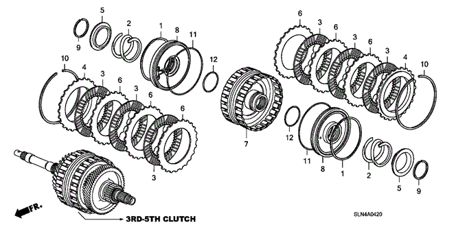 TRANSMISSION - AUTOMATIC/AT CLUTCH (3RD-5TH) for 2008 Honda FIT #1