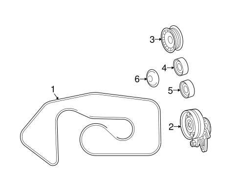 SL63 AMG BELTS & PULLEYS