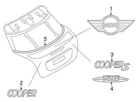 Cooper EXTERIOR TRIM - LIFT GATE