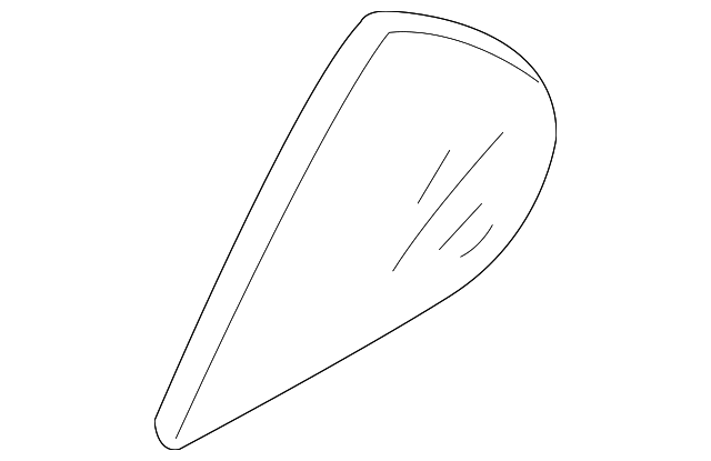 5740A017 Деталь FIXED GLASS, LEFT