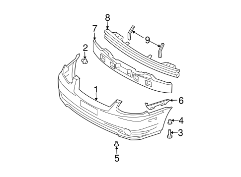 Accent BUMPER & COMPONENTS - FRONT