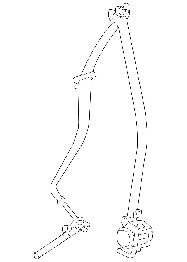 7000D803XA Деталь SEAT BELT ASSY, LEFT