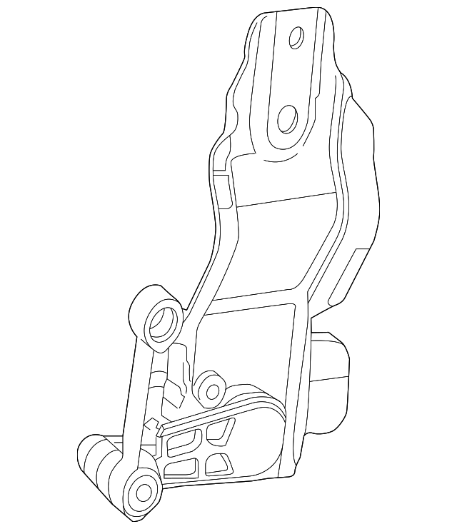 172-320-09-43 Деталь FRONT BRACKET, LEFT
