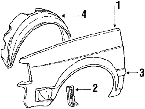 Fox EXTERIOR TRIM - FENDER