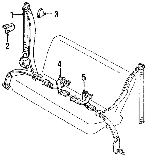 MPV REAR SEAT BELTS