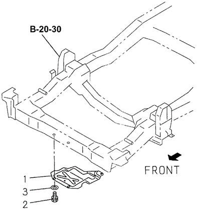 BODY / AIR CONDITIONING/UNDER GUARD for 1995 Honda PASSPORT #1