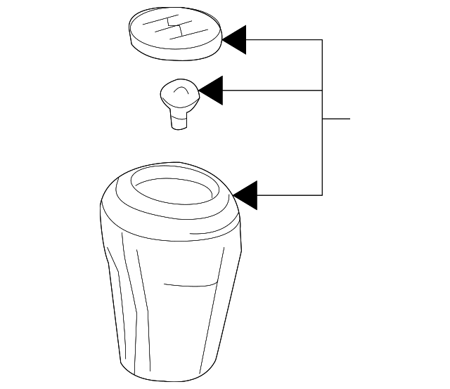 CC31-46-08Z Деталь SHIFT KNOB COVER