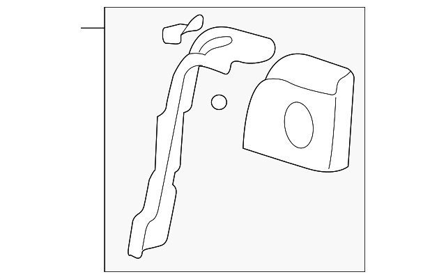 25846655 Деталь SIDE SUPPORT, LEFT