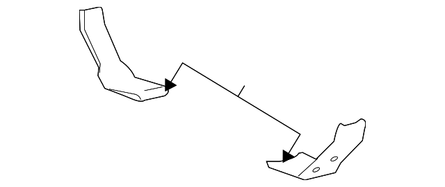 15064470 Деталь LOWER TIE BAR REINFORCEMENT, RIGHT