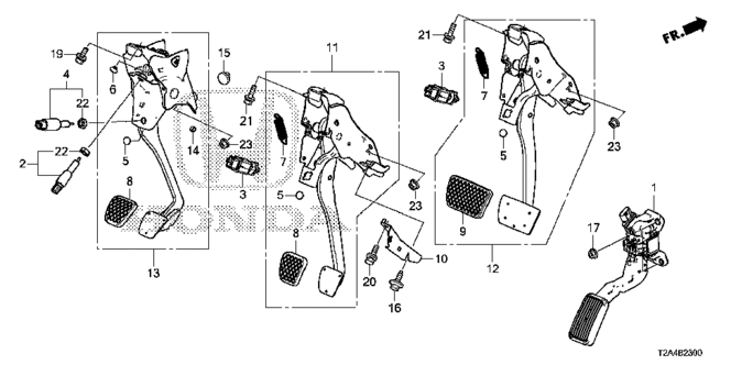 CHASSIS/PEDAL for 2013 Honda ACCORD SEDAN #1