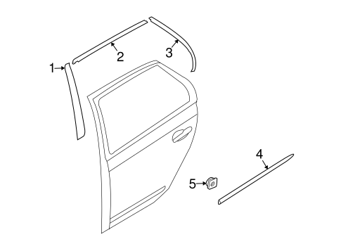 Rondo EXTERIOR TRIM - REAR DOOR