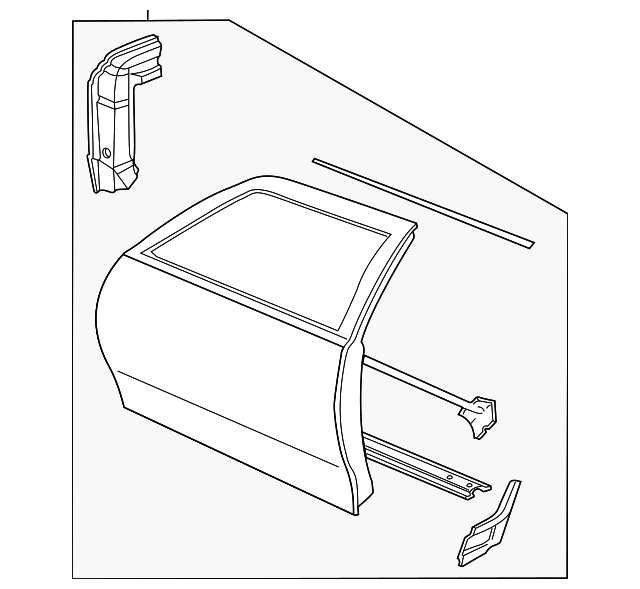 22713974 Деталь DOOR SHELL, RIGHT